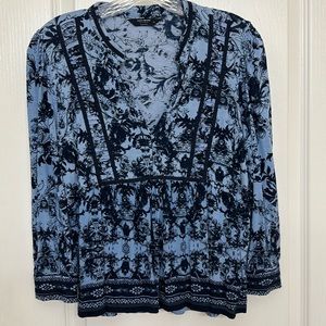 Like New Lucky Brand 3/4 Sleeve Top